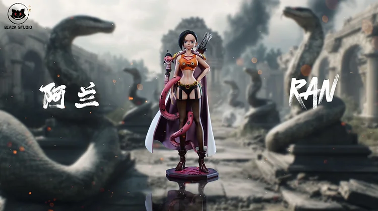 Black Studio - One Piece Kuja Pirates pop complete resonance series 3rd Shakuyaku & Ran Statue(GK)