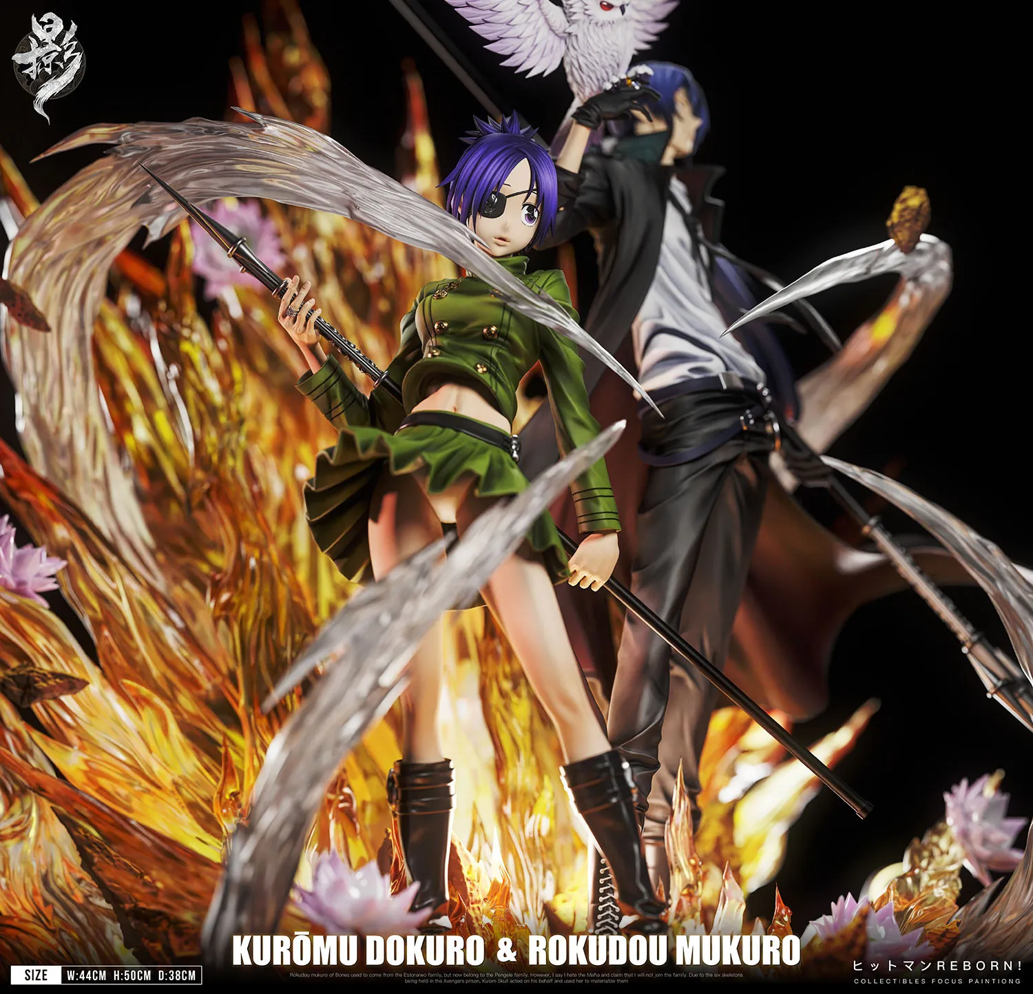 Lue Ying Studio - Chrome Dokuro X Mukuro Rokudo Mist Guardian Duet 005 Katekyo Hitman Reborn Statue