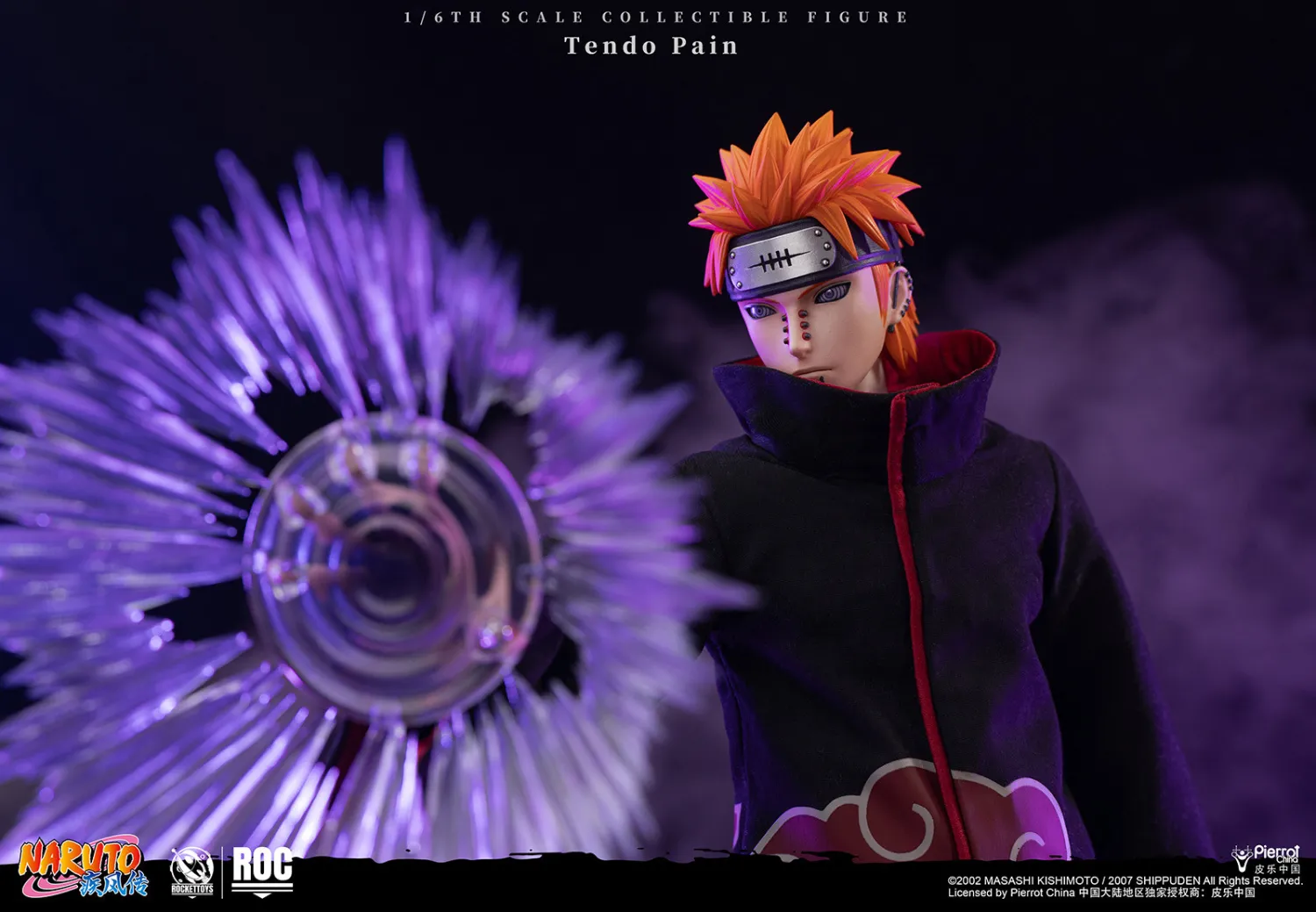 ROCKETTOYS Studio - Naruto Shippuden Tendo Pain  Action Figure ROC-013 Licensed