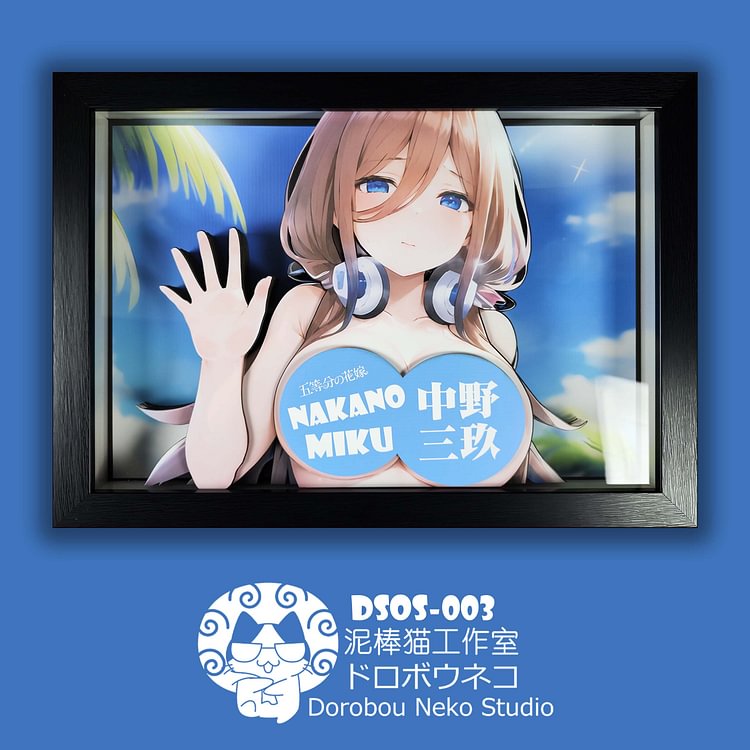 IN-STOCK Dorobou Neko Studio - 5Toubun no Hanayome DSOS-003 Miku Nakano 3D Decorative Painting Scene (Adult 18+)-Statue Master