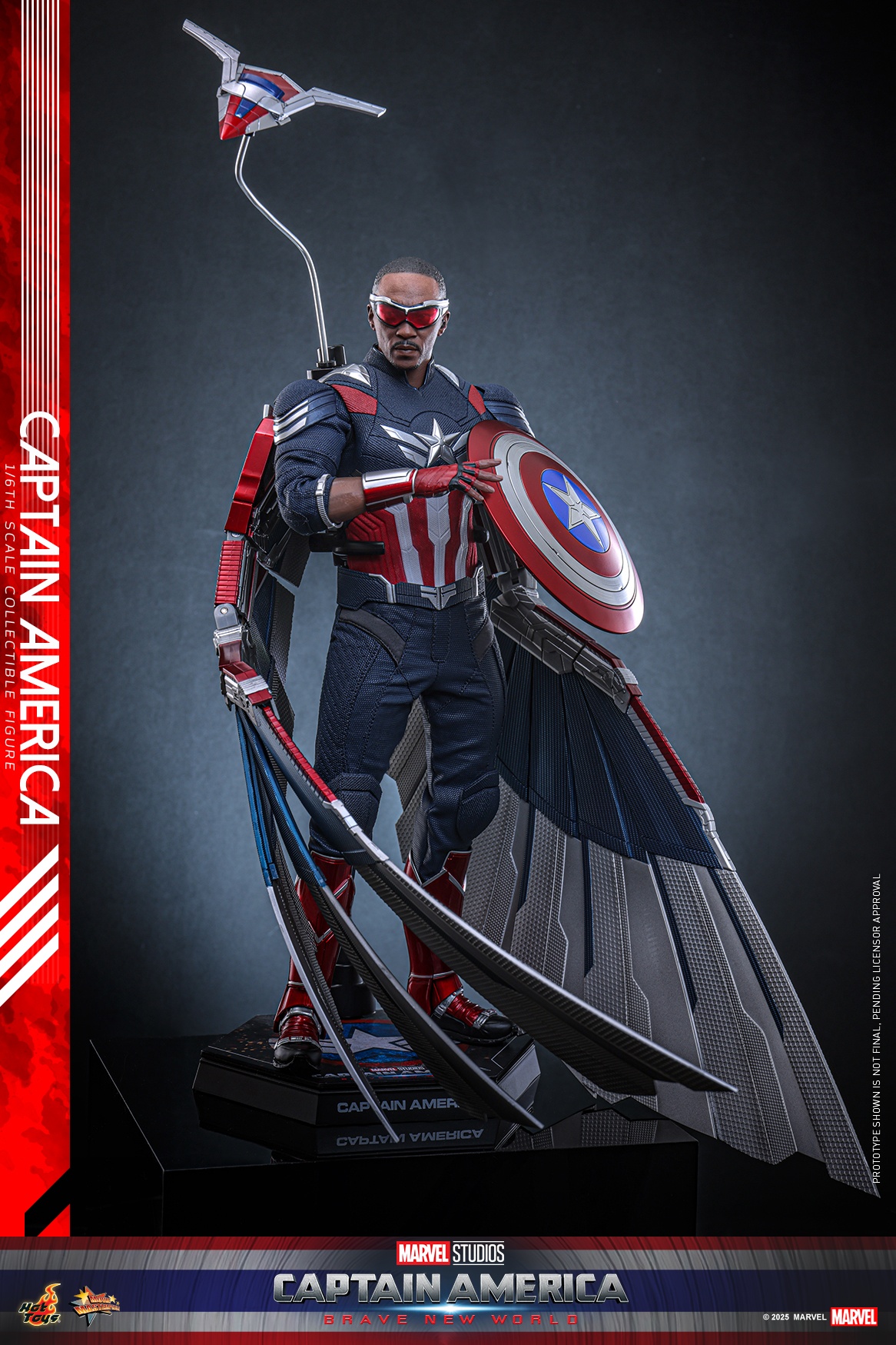 Hottoys Marvel Captain America: Brave New World Captain America 1/6th scale Collectible Figure (Licensed)-Statue Master