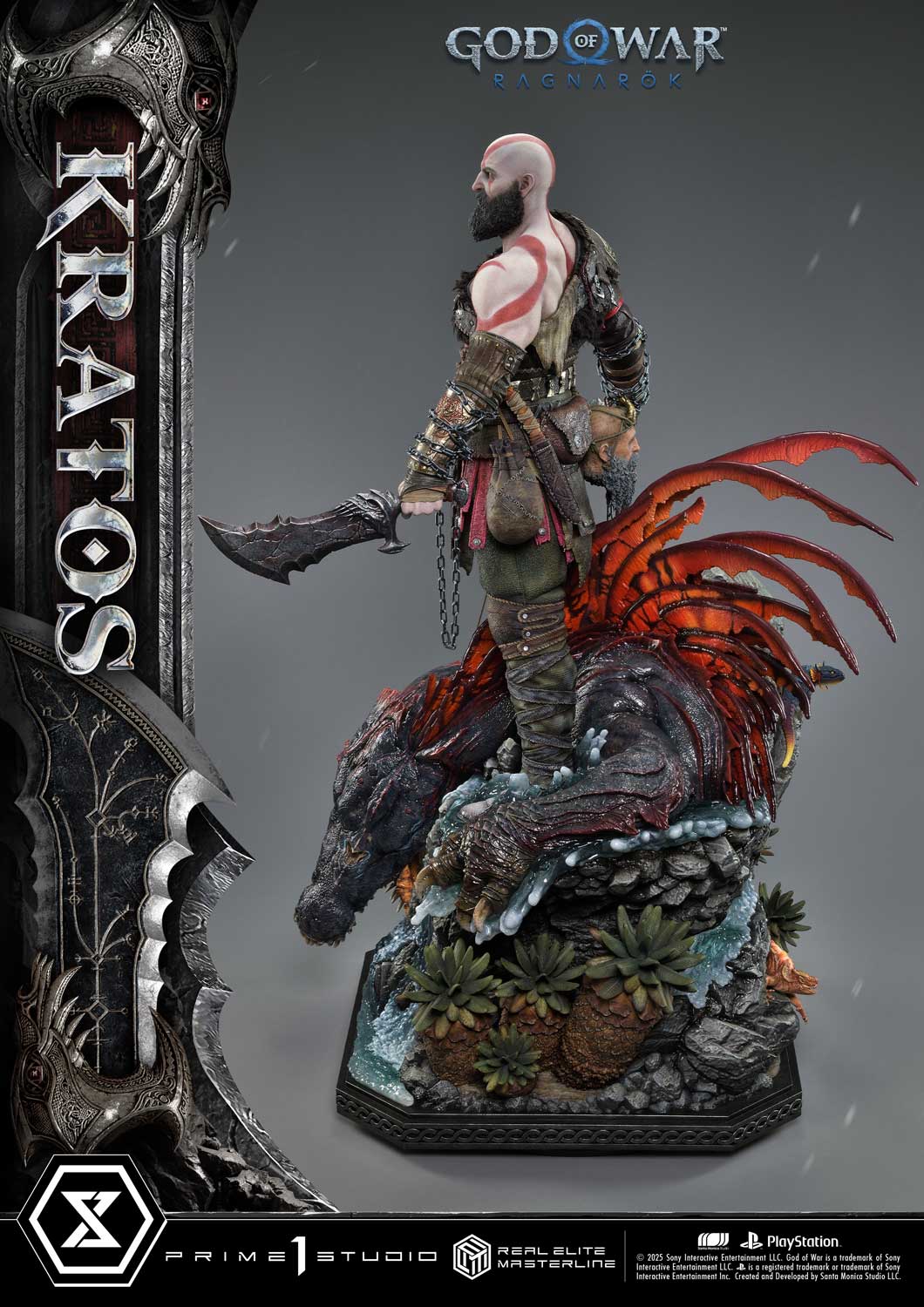 Prime 1 Studio - Real Elite Masterline God of War: Ragnarok Kratos Ultimate Version REMGOW-01 REMGOW-01UT REMGOW-01UTS (Licensed) 1/3 Action Figure-Statue Master