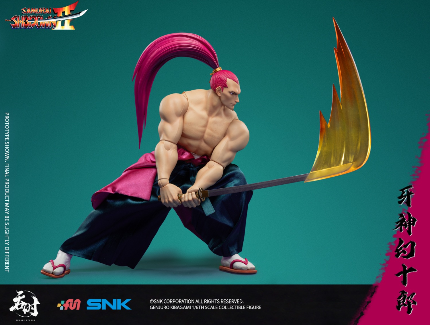 TUNSHI - AMURAI SHODOWN II SNK  GENJURO KIBAGAMI 1/6TH ACTION FIGURE TS-017 (Licensed)
