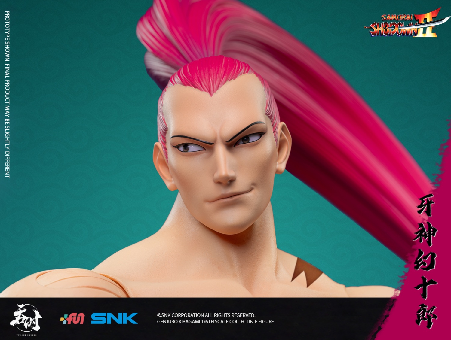 TUNSHI - AMURAI SHODOWN II SNK  GENJURO KIBAGAMI 1/6TH ACTION FIGURE TS-017 (Licensed)