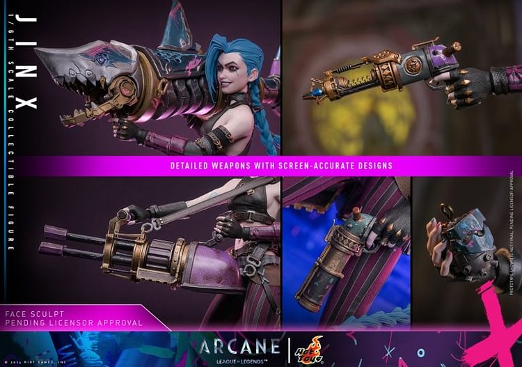 HotToys - Jinx‌ TMS137 League of Legends: Arcane Season 2 (Licensed) 1/6 Action Figure