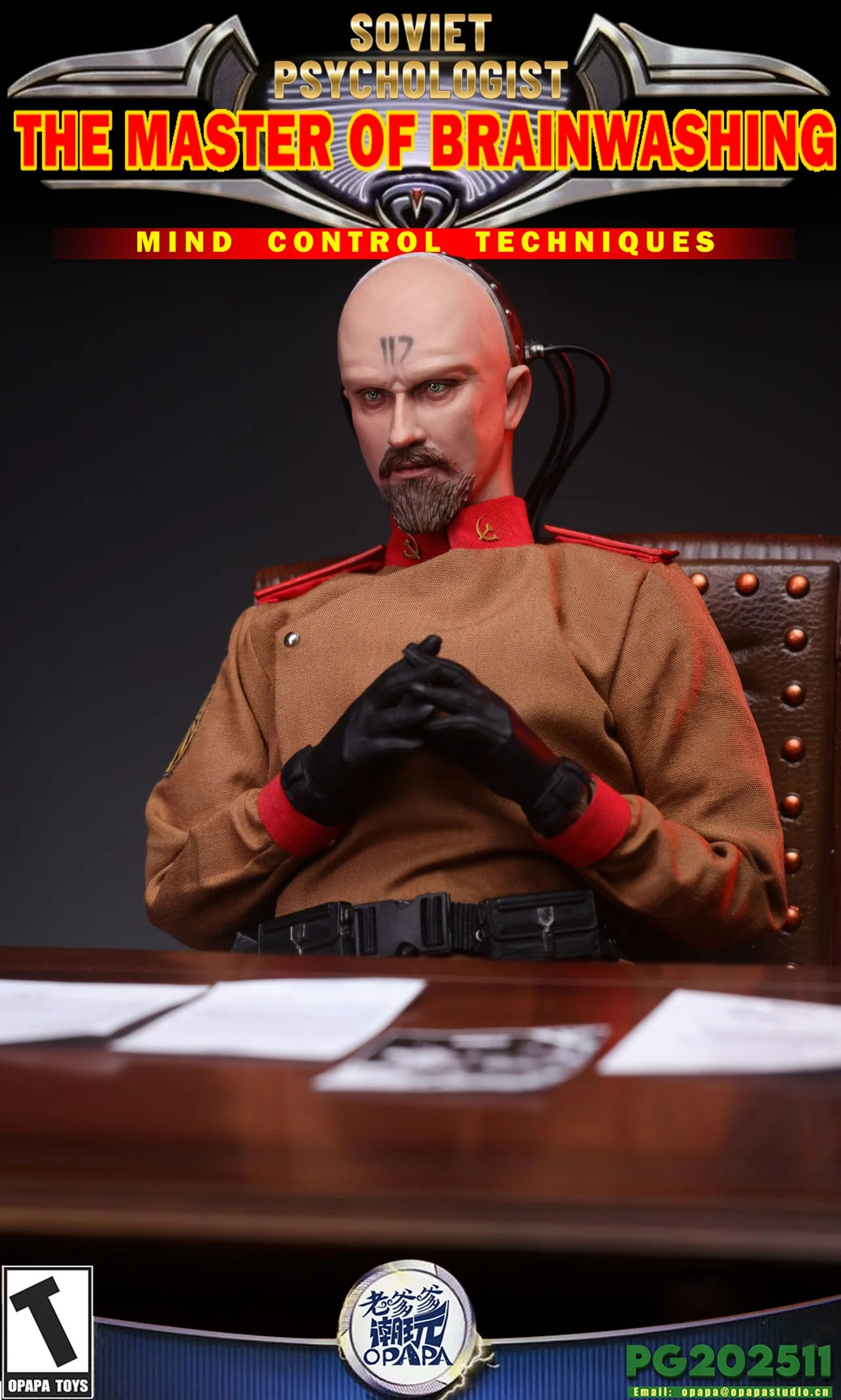 OPAPA TOYS Yuri-A Soviet Psychologist Figure & Yuri(Psychologist)'s Aircraft Vehicle Lightable Statue