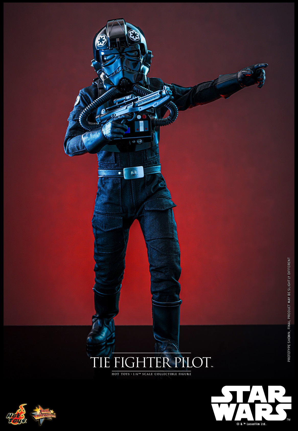 Hottoys - Star Wars 4 A New Hope Imperial TIE Fighter Pilot 1/6 Action Figure MMS798 (Licensed)