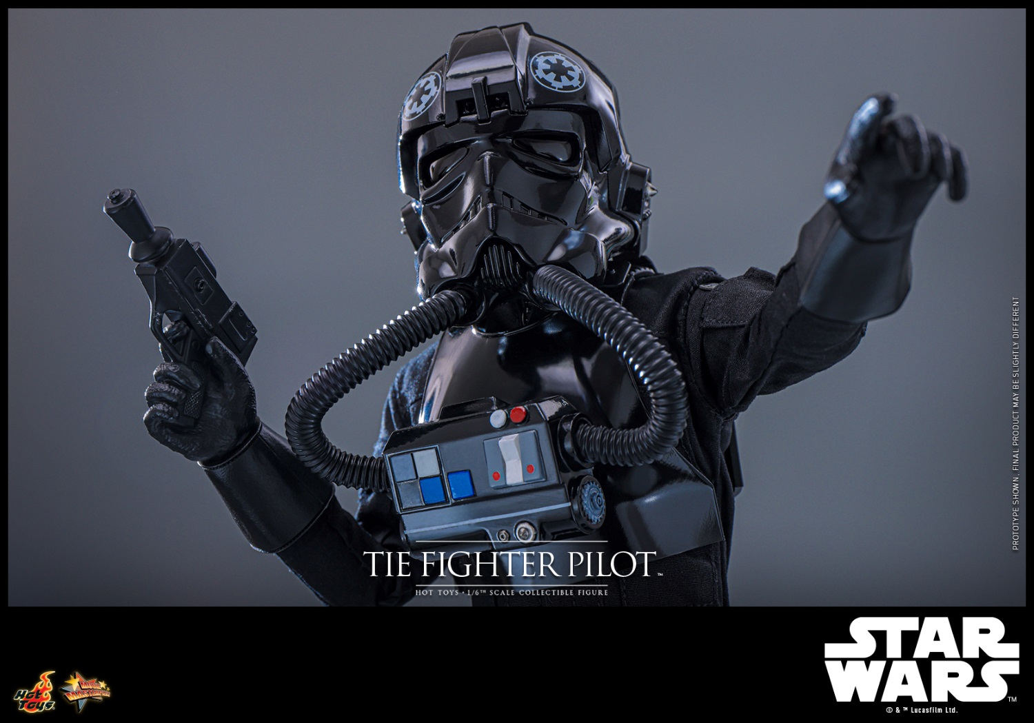 Hottoys - Star Wars 4 A New Hope Imperial TIE Fighter Pilot 1/6 Action Figure MMS798 (Licensed)