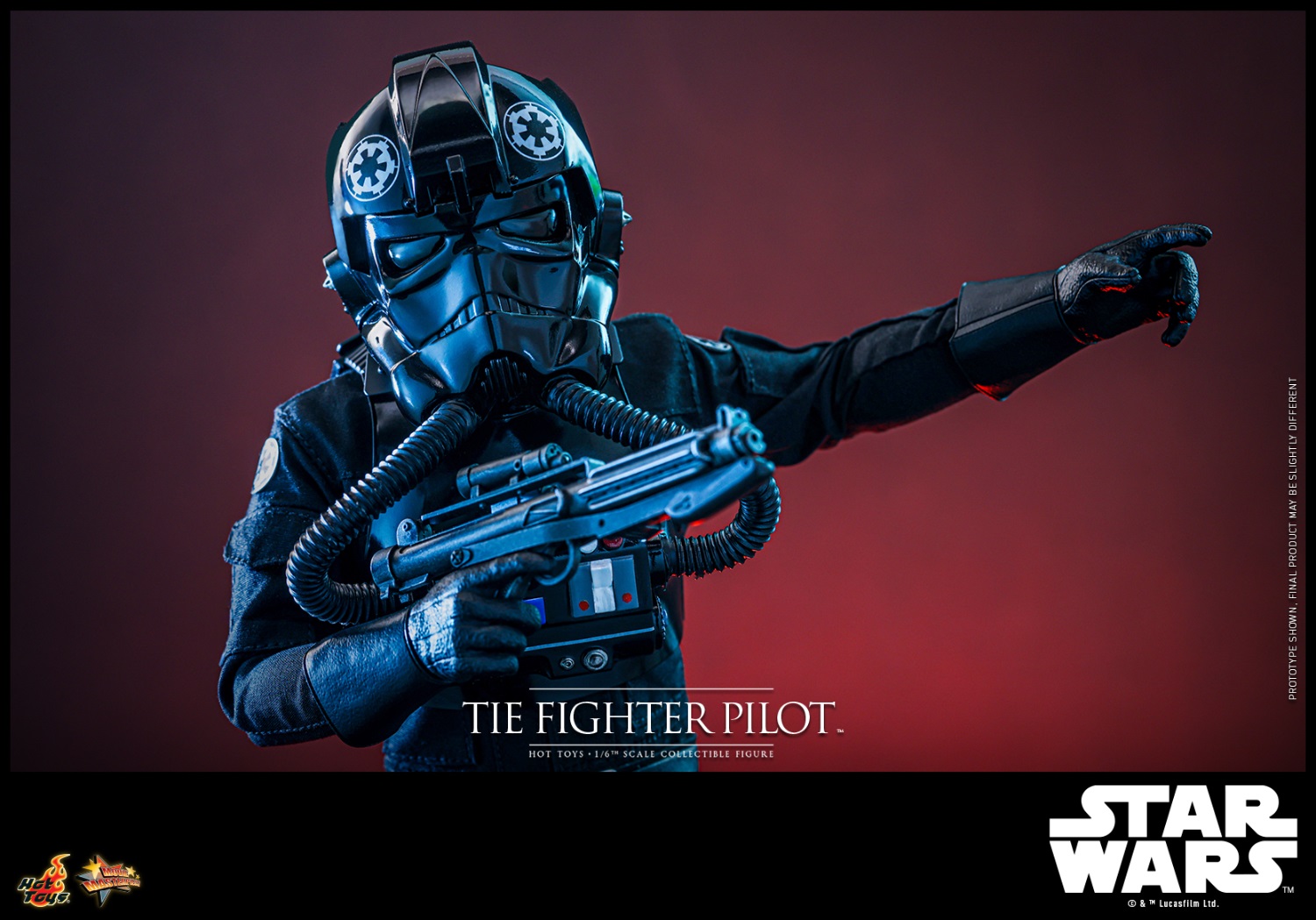 Hottoys - Star Wars 4 A New Hope Imperial TIE Fighter Pilot 1/6 Action Figure MMS798 (Licensed)