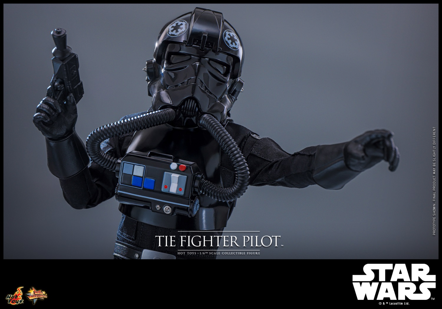 Hottoys - Star Wars 4 A New Hope Imperial TIE Fighter Pilot 1/6 Action Figure MMS798 (Licensed)