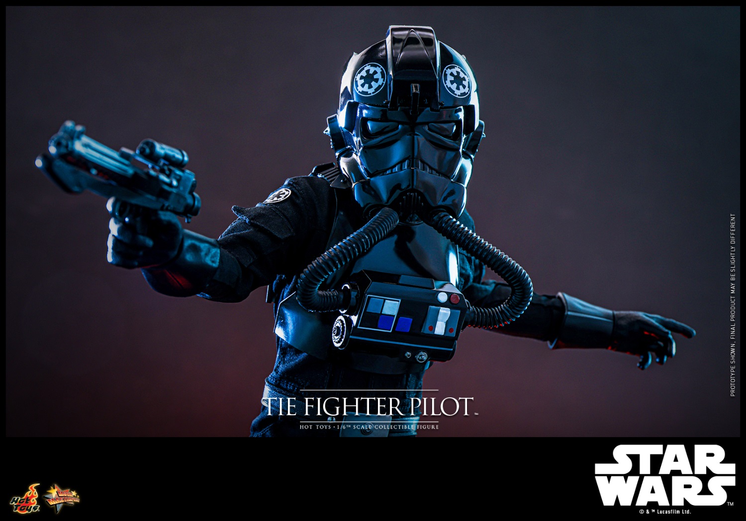 Hottoys - Star Wars 4 A New Hope Imperial TIE Fighter Pilot 1/6 Action Figure MMS798 (Licensed)
