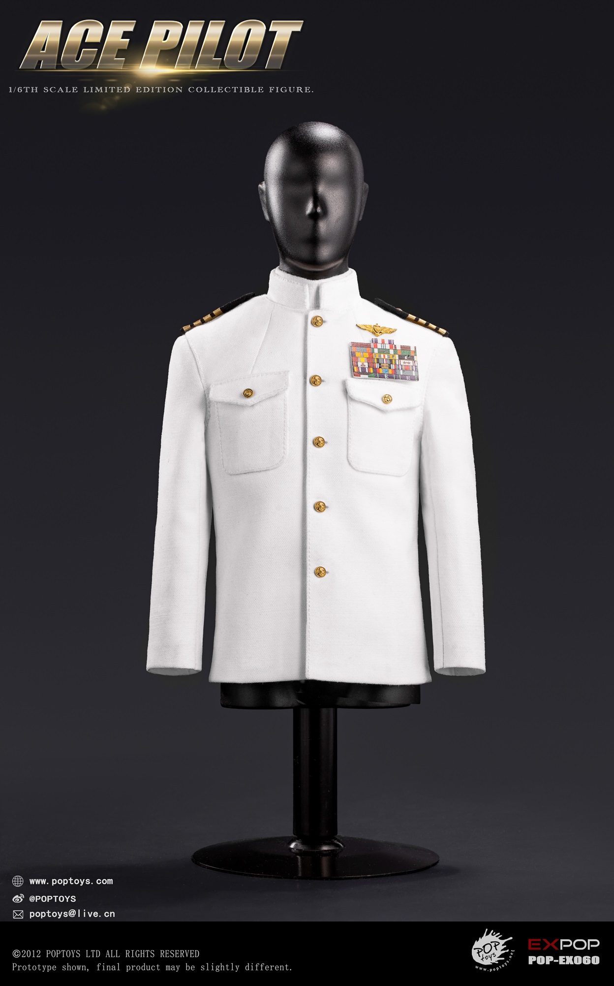 POPTOYS - Original 1/6 ACE Pilot EX059 EX060 EX061 (Licensed)