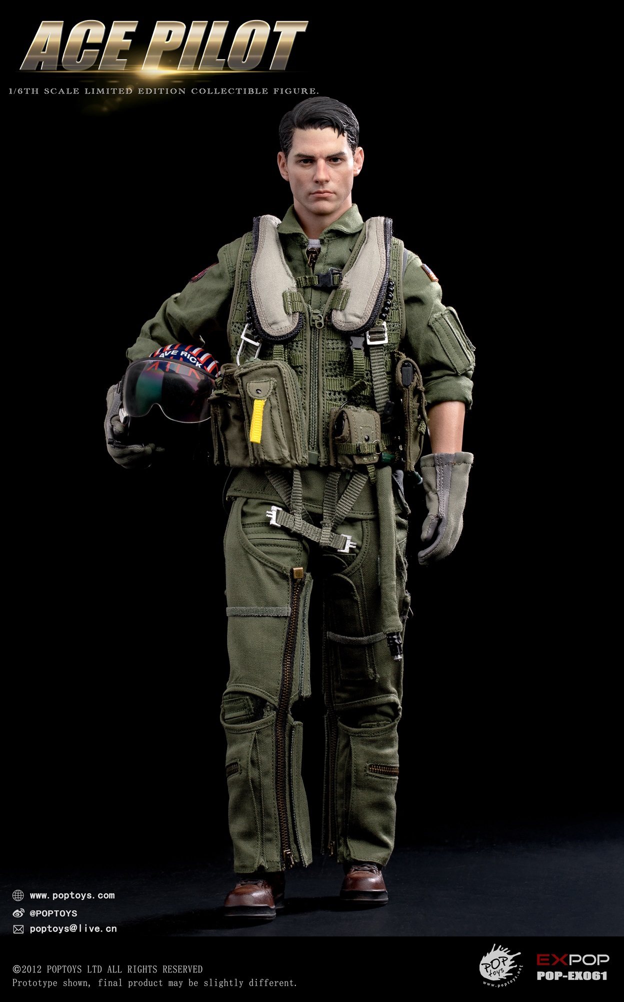 POPTOYS - Original 1/6 ACE Pilot EX059 EX060 EX061 (Licensed)