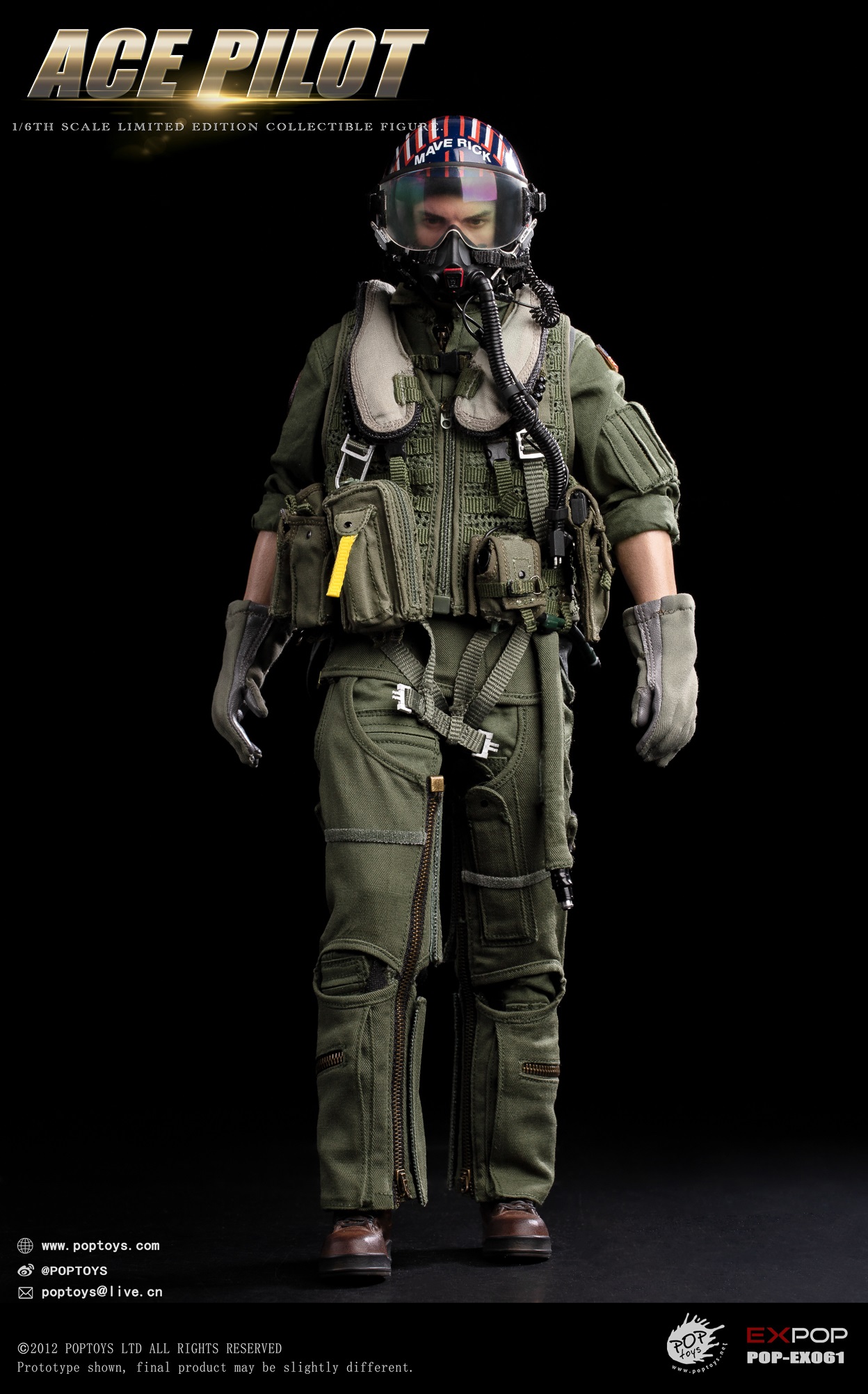 POPTOYS - Original 1/6 ACE Pilot EX059 EX060 EX061 (Licensed)