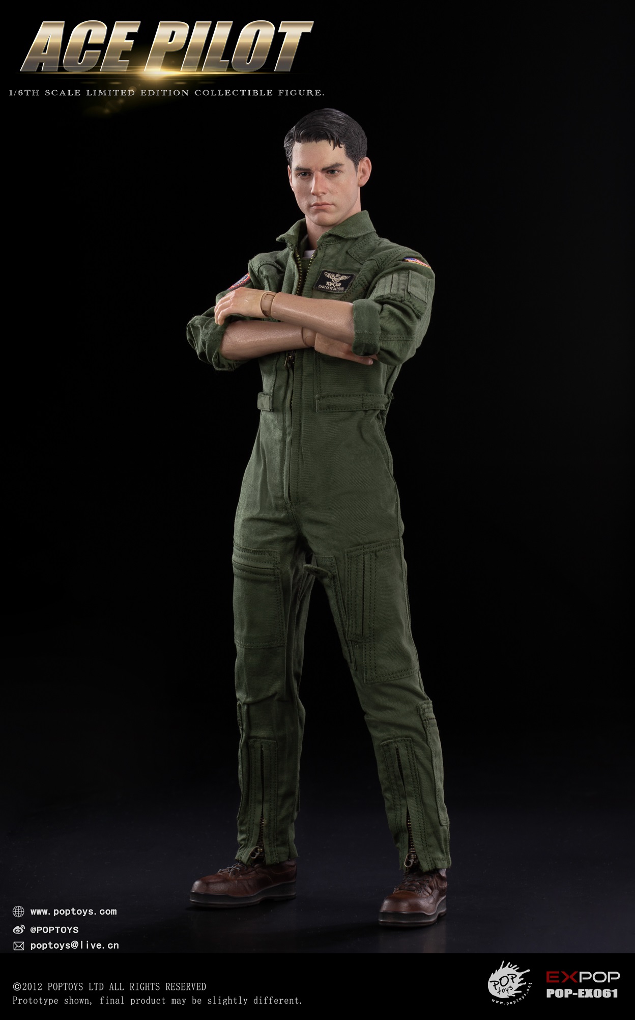 POPTOYS - Original 1/6 ACE Pilot EX059 EX060 EX061 (Licensed)