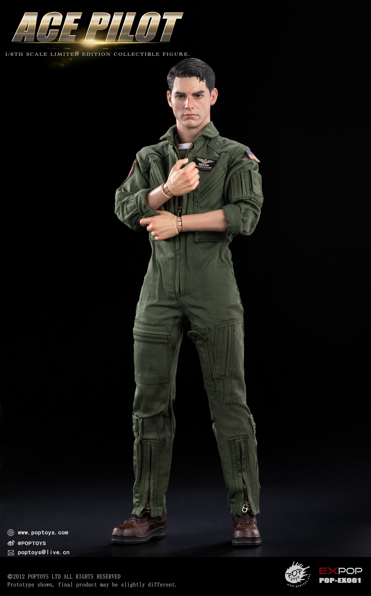 POPTOYS - Original 1/6 ACE Pilot EX059 EX060 EX061 (Licensed)