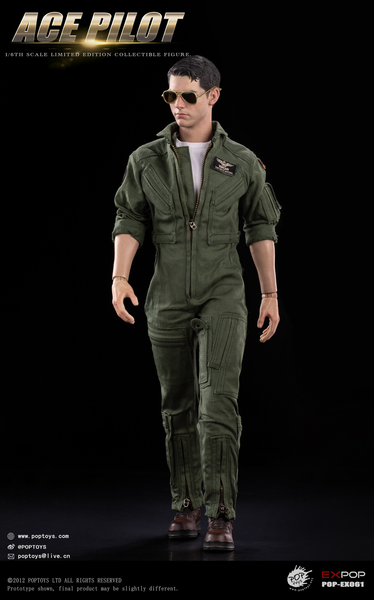 POPTOYS - Original 1/6 ACE Pilot EX059 EX060 EX061 (Licensed)