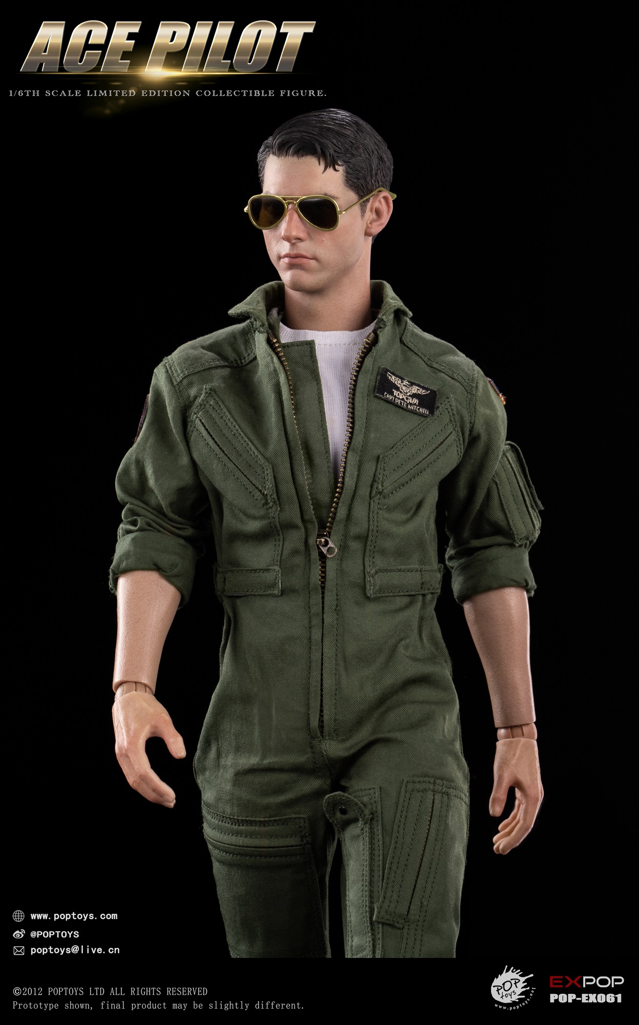 POPTOYS - Original 1/6 ACE Pilot EX059 EX060 EX061 (Licensed)
