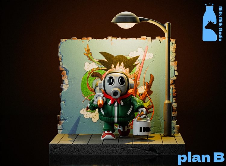 Milk Milk Studio - Dragon Ball - Akira Toriyama with LED Statue(GK)