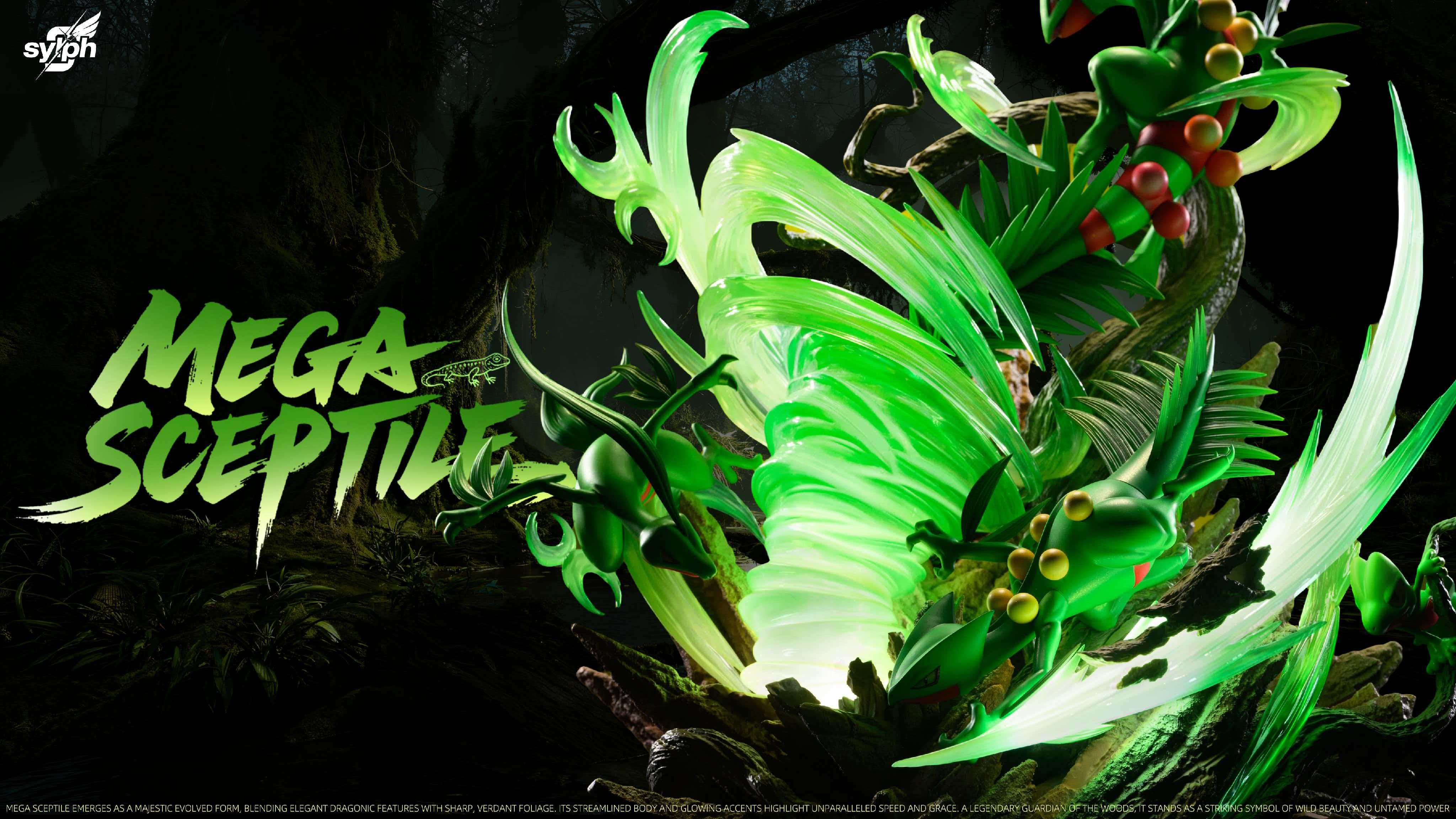 Sylph Studio Evolution Series Sceptile Family Pokémon