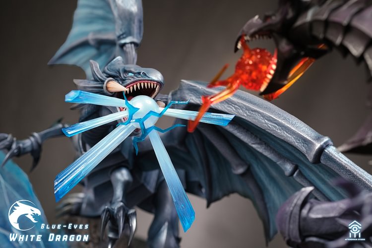 Aftershock Studio - Yu-Gi-Oh Blue-Eyes White Dragon & Red-Eyes Black Dragon Statue(GK)