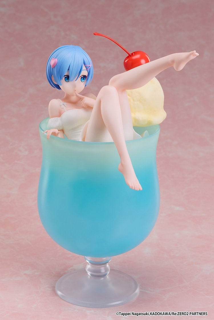 elCOCO - Re:ZERO - Starting Life in Another World- Rem & Ram Cream Soda 1/7 Scale Figure (Licensed)-Statue Master