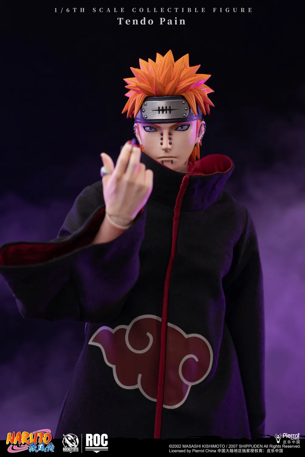ROCKETTOYS Studio - Naruto Shippuden Tendo Pain  Action Figure ROC-013 Licensed