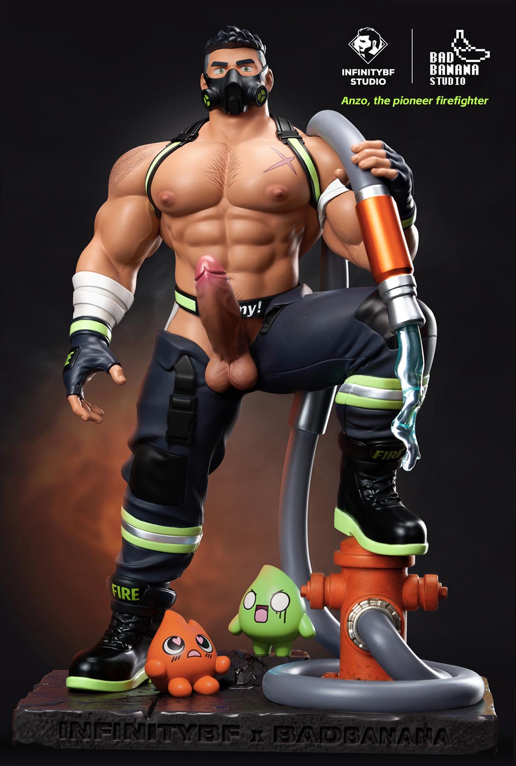 INFINITYBF Studio & Bad Banana Studio - Other Series - The Pioneer Firefighter Anzo Statue(GK)