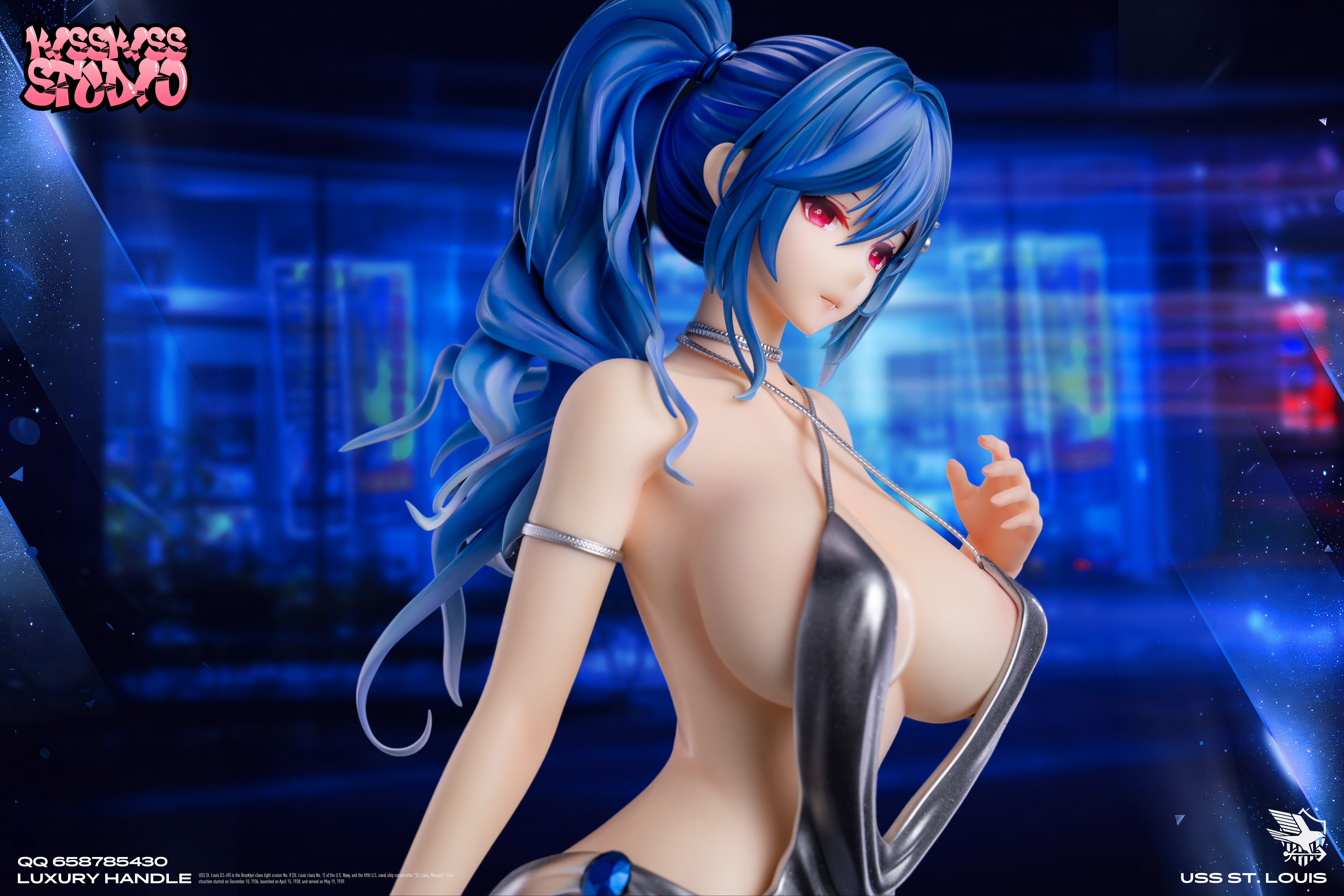 KissKiss Studio - Azur Lane Rich Woman USS St. Louis 1/4 Statue(GK) (Adult 18+)
