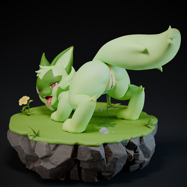 Spirit Demon Studio - Pokemon Sprigatito Statue(GK) (Adult 18+)