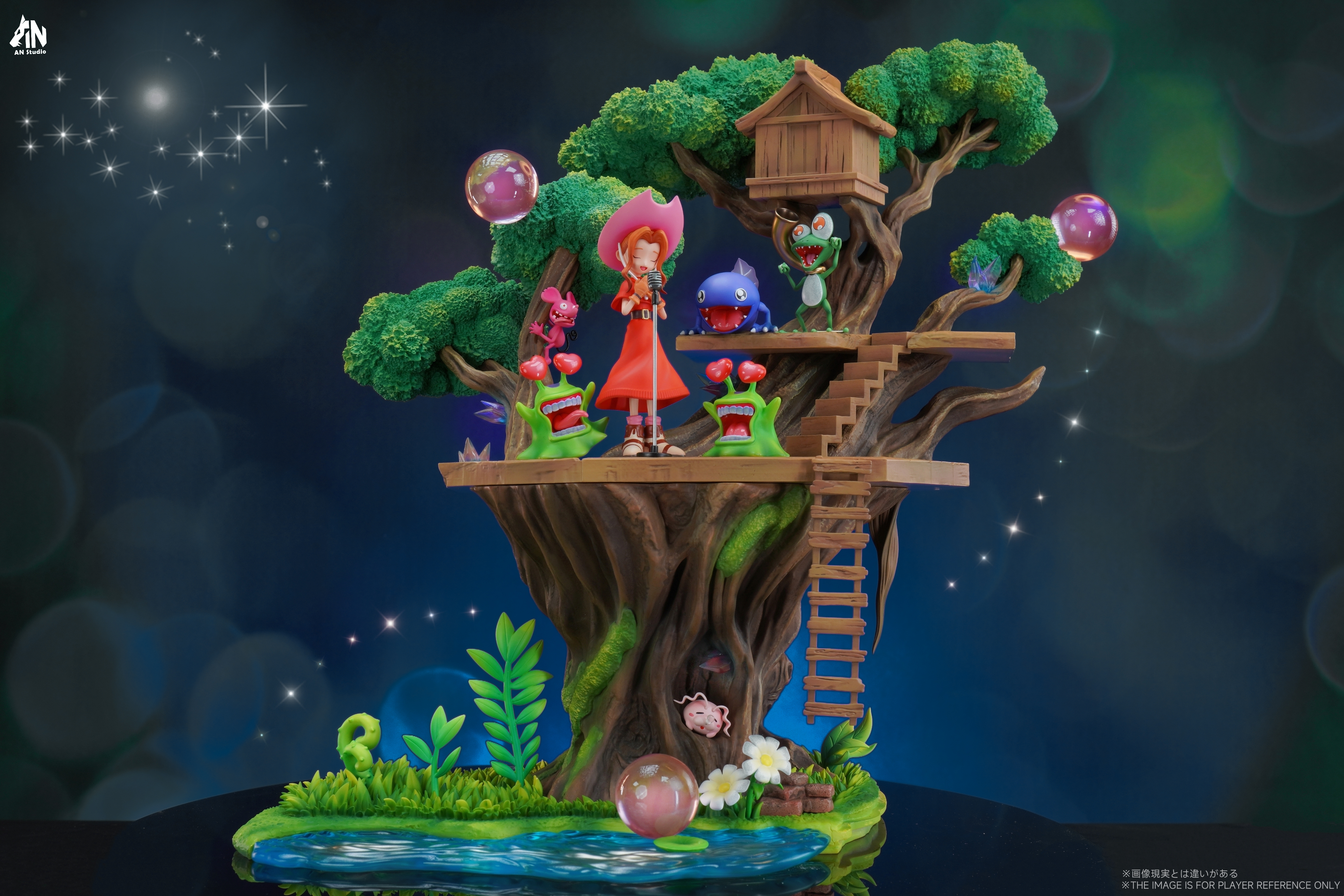 AN Studio - Digimon Pure Ecology Splicing Series Rosemon & Togemon & Mimi Tachikawa Statue(GK)