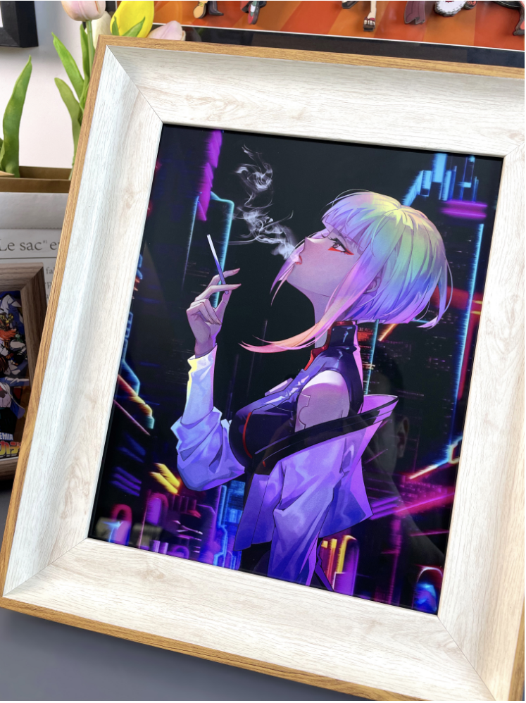 MOMO Studio - CYBERPUNK EDGERUNNERS - Decorative Painting of Lucy Scene Painting