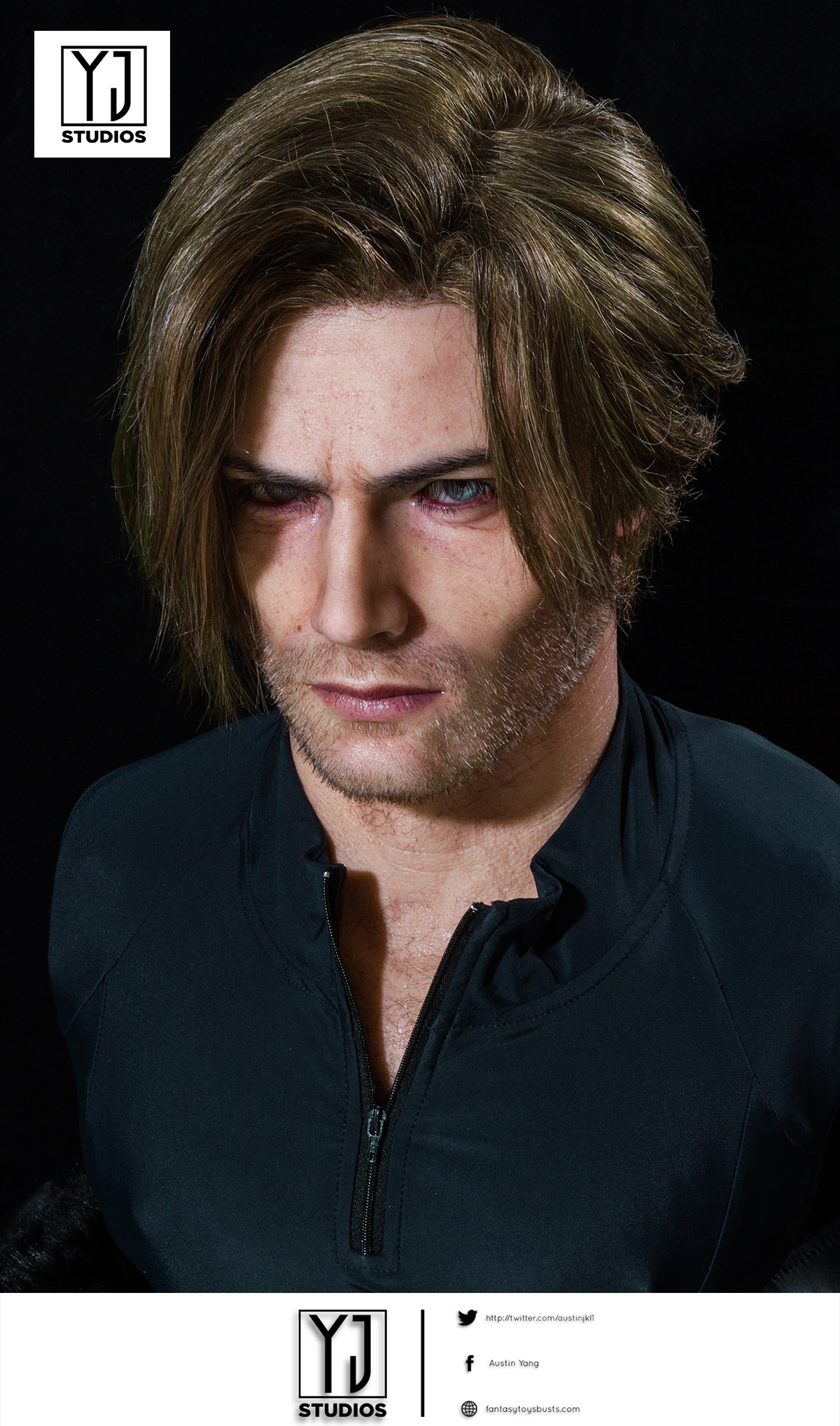 YJStudios Resident Evil 9 Requiem 1:1 Bust of Leon Scott Kennedy