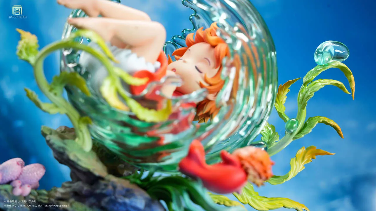 KYUU Studio - Hayao Miyazaki Whisper of Nature Series #2 Sleeping Ponyo Ponyo on the Cliff Statue