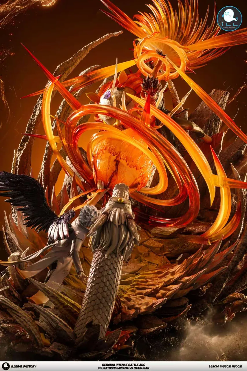 ILLegal Factory Studio - Varia Arc Tsunayoshi Sawada VS Byakuran Gesso Katekyo Hitman Reborn Statue