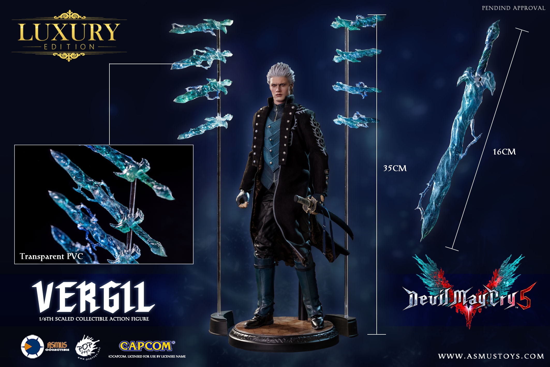 ASMUS TOYS - Devil May Cry 5 1/6 Vergil Deluxe Version DMC500LUX  Action Figure