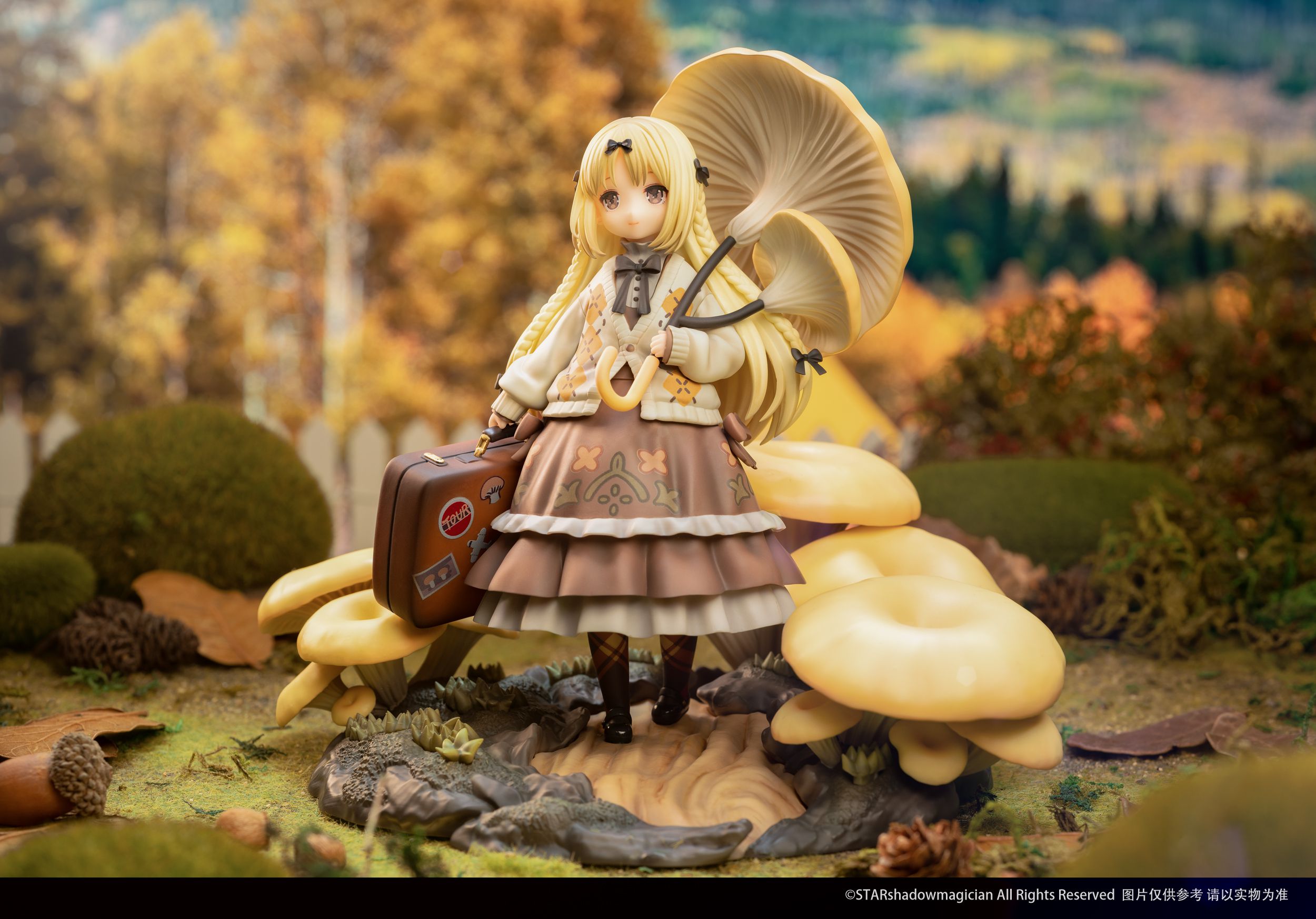 Pre-order Reverse Mushroom Girl Series · No.3 Golden Top Side Ear, Official Limited Edition Figure Statue Model-Statue Master