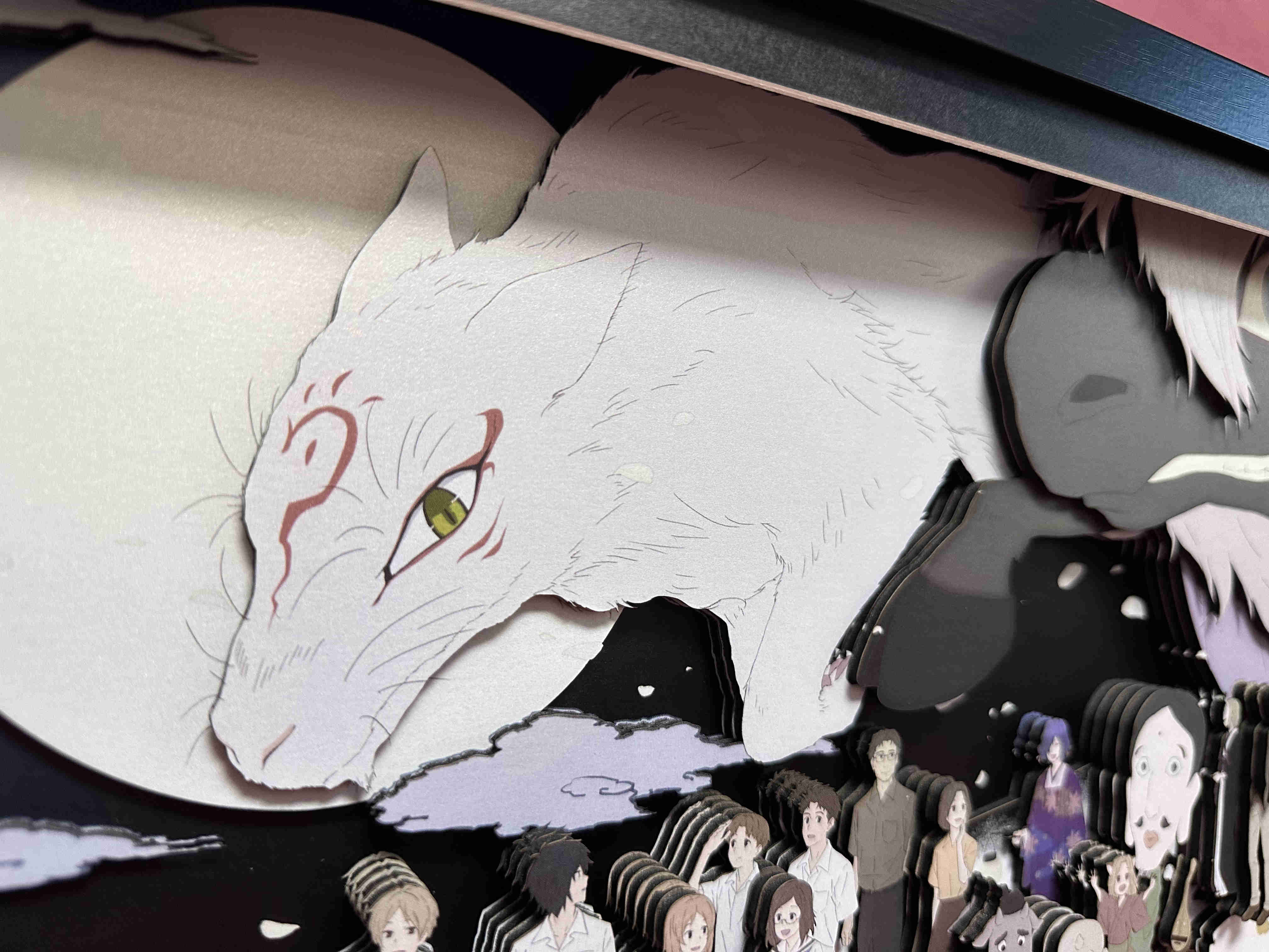 In stock Outo Panda Summer Friends Account Animation 15th Anniversary Commemorative All Members 3D Paper Art Stereoscopic Painting.-Statue Master