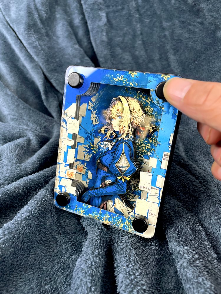 MengMengJiang Studio - Violet Evergarden 3D Card Brick Scene Painting