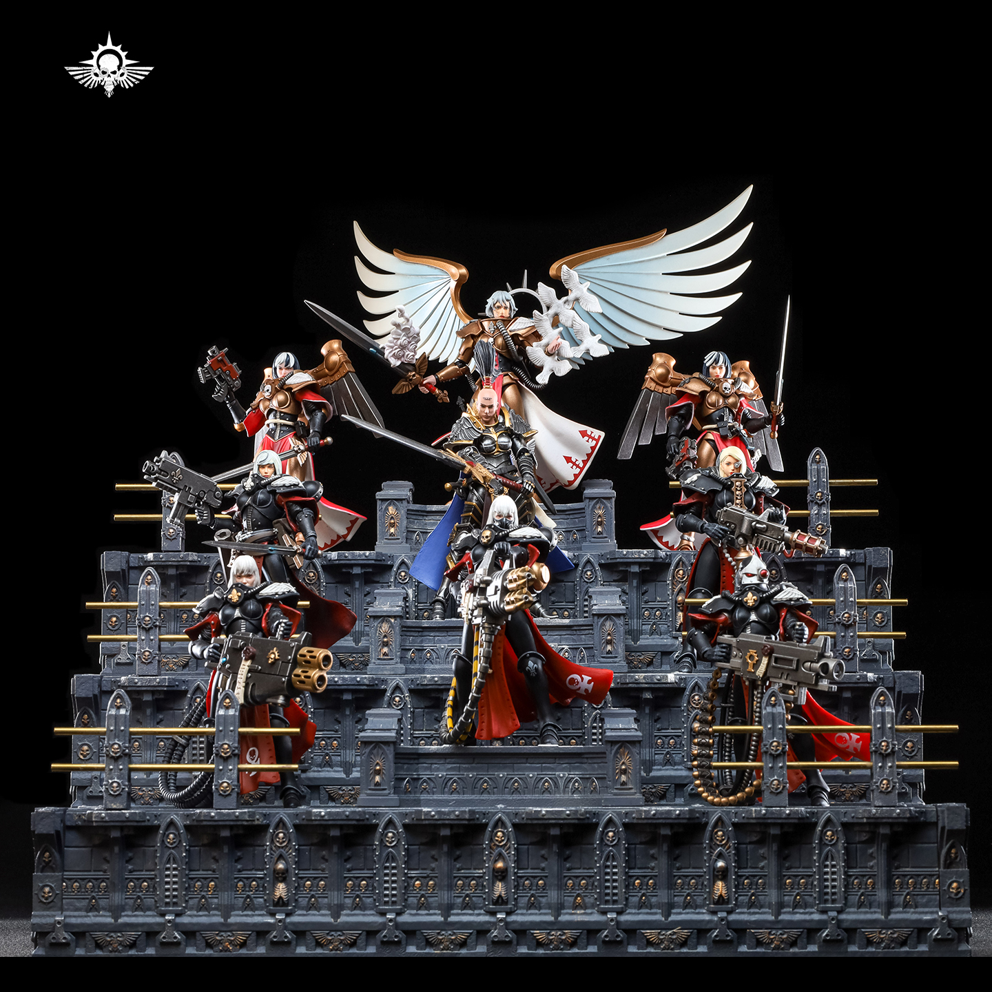Xing Lan Gong Fang  1/12-1/18 Warhammer-style Muscle Mountain 2.0 Tiered Expandable Display Stand GT006 (Licensed)