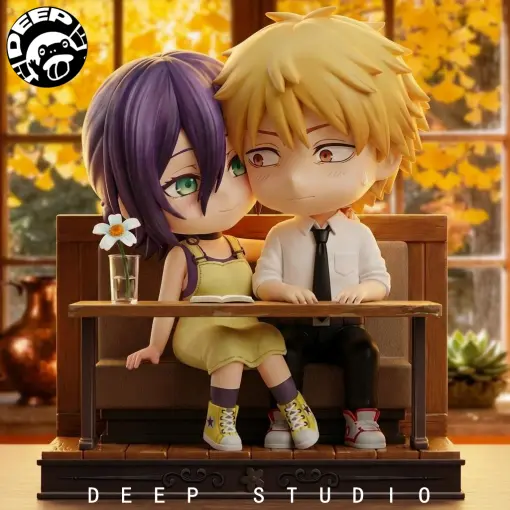 DEEP Studio - Reze X Denji in a Coffee Shop Chainsaw Man Statue