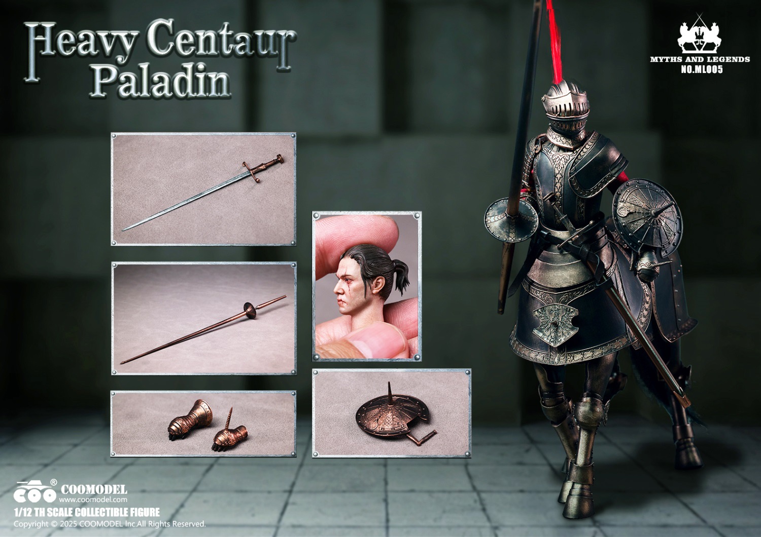COOMODEL - Original 1/12 ML005 ML006 HEAVY CENTAUR PALADIN (Licensed)