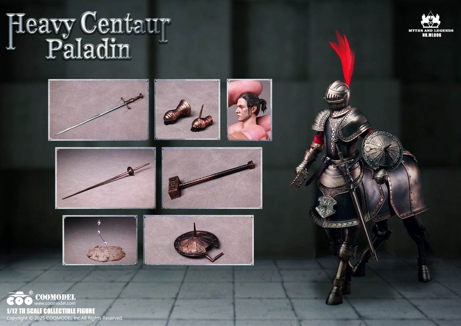 COOMODEL - Original 1/12 ML005 ML006 HEAVY CENTAUR PALADIN (Licensed)