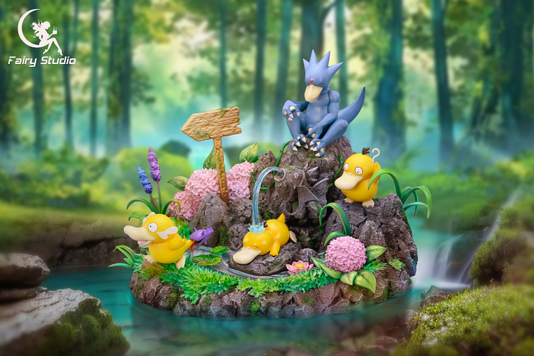 PRE-ORDER Fairy Studio - Pokémon #3 Psyduck Family Statue(GK)