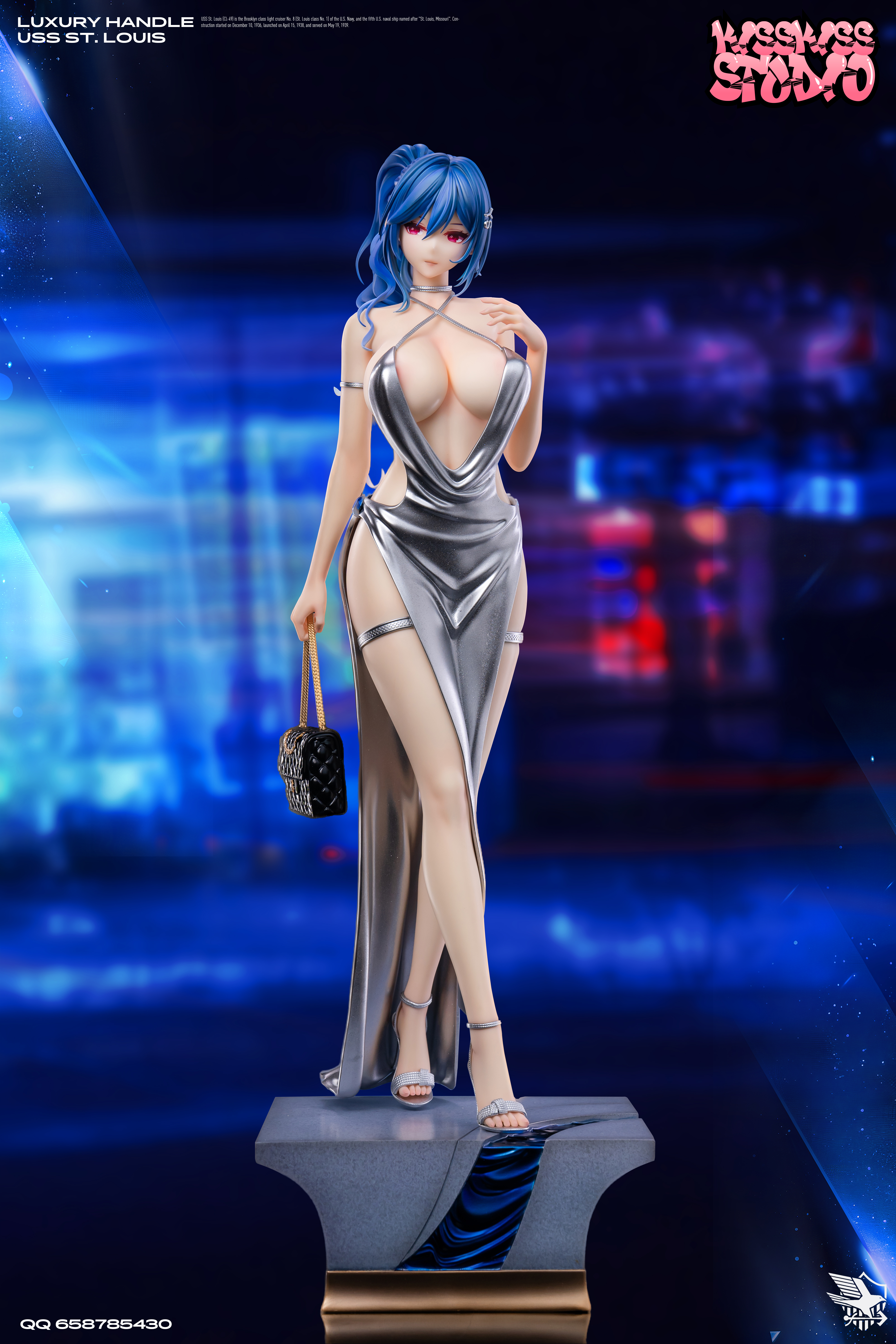 KissKiss Studio - Azur Lane Rich Woman USS St. Louis 1/4 Statue(GK) (Adult 18+)