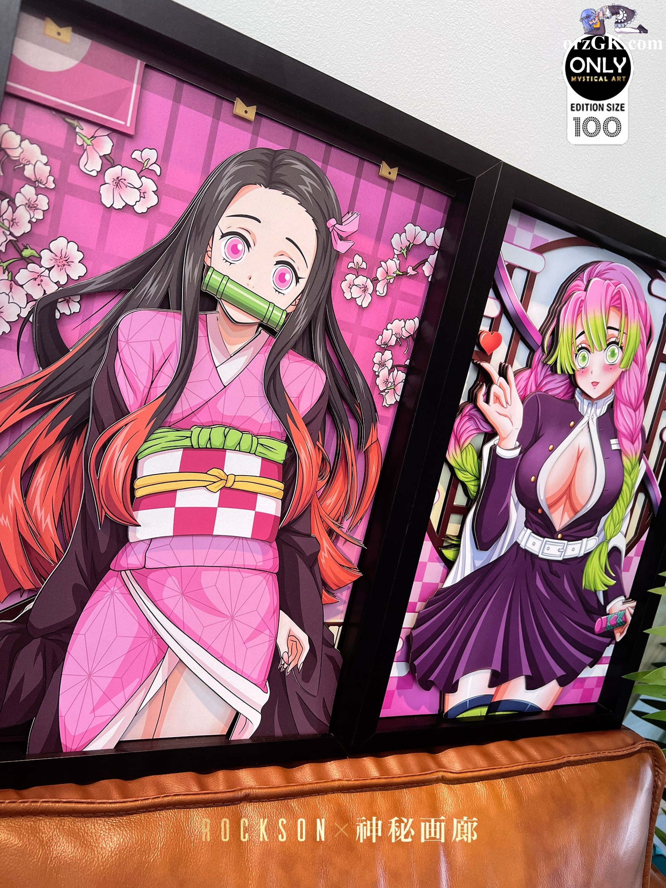 Mystery Gallery Studio - Demon Slayer: Kimetsu No Yaiba Detachable Kanroji Mitsuri  & Kamado Nezuko3D Picture