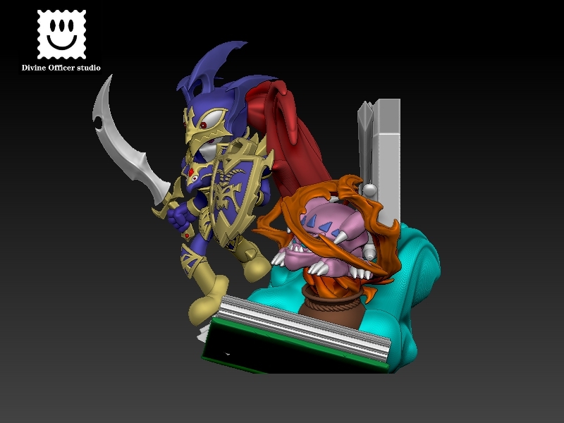 Divine Officer Studio - Yu-Gi-Oh Cartoon Black Luster Soldier Statue(GK)