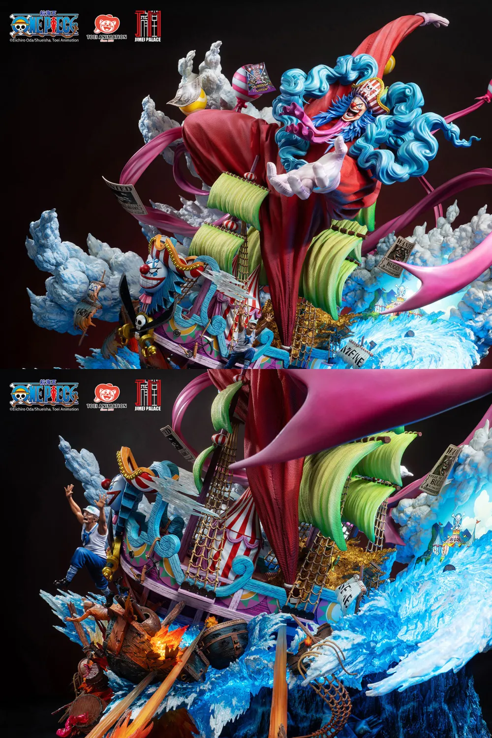 JIMEI PALACE Studio - ONE PIECE New Yonko BUGGY Limited Edition Statue (Licensed)