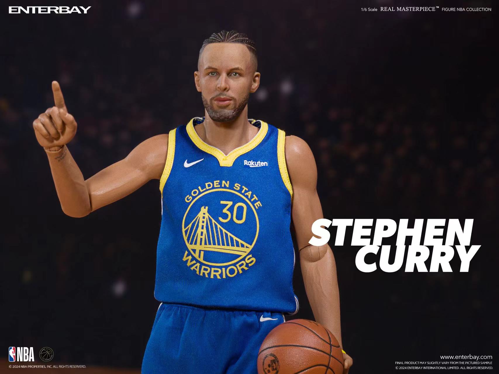 Pre-order Enterbay NBA Stephen Curry Authentic Handmade Statue Model