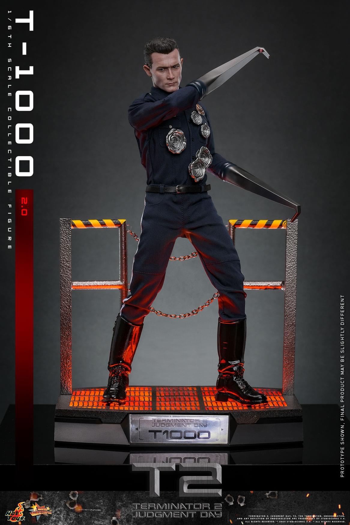 Pre-order HotToys Terminator 2 Judgment Day T-800 2.0 Edition MMS774 Official Statue Model